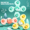 Baby Bath Spinner Suction Cup Baby Spin Top Bath The Ocean Park Sucker Spinner Suction Fun Dining Table Chairs Children Bath Fidget Spinner. 