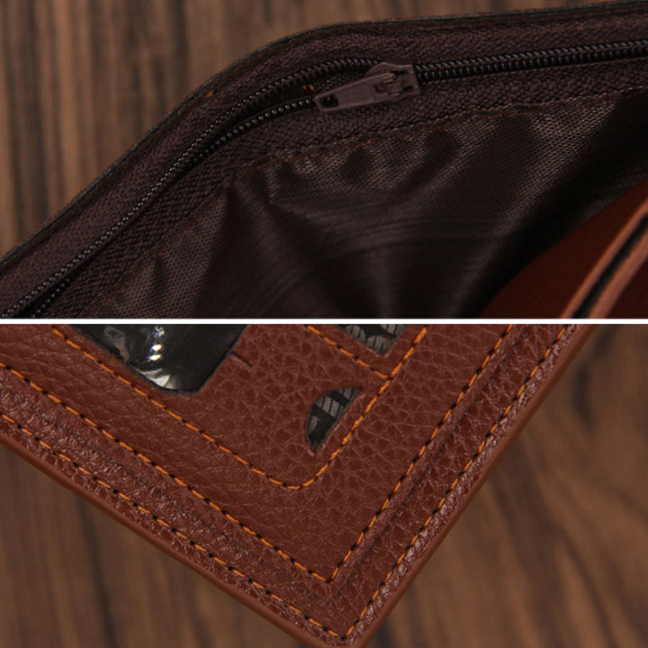 Leather%20Wallet:%20Men's%20&%20Women's,%20Short%20Cross%20Section,%20Bi-fold,%20Multi-card%20Slots,%20Coin%20Purse,%20Passport%20Cover%20-%20Image%205
