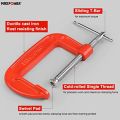 G- Clamp 5'' Heavy Duty Professional Wood Working Hand Tool Adjustable Metal AlloyMetal. 