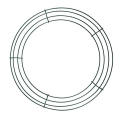 Welded Wire Wreath Frame Versatile  Multi-sized Metal Wreath Ring Round Floral Craft Wire Wreath Frame for Wedding Decor Valentine’s Day Easter Celebration Floral Arrangements Craft Enthusiasts. 