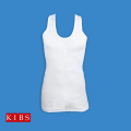 KIBZ – Men’s Vest Round Neck Without Sleeves 100% Cotton Vest for Men & Boys White Color Vest. 