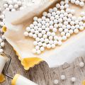 500g Pie Baking Beans Beads Press Stone Weights With Storage Drawstring Bag Ceramic High Temperature Resistance Tools. 