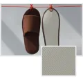 【WEJA】1Pair Hotel Slippers Thickened Disposable Home Guest Indoor Slippers Open Toe Non-slip Couple Travel Slippers. 