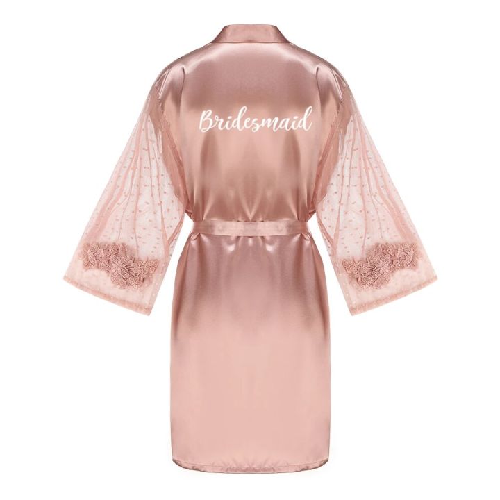 Rose%20Gold%20Bridesmaid%20Team%20Bride%20Robes%20With%20Lace%20Mesh%20Sleeve%20Sister%20Mother%20Bathrobe%20Maid%20Of%20Honor%20Kimono%20Wedding%20Gift%20-%20Image%204