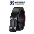 MENSPE Men's Belt Men Fashion Belt Men Genuine Leather Belts Two-layer Cowhide Automatic Buckle Belts Brand Luxury High Quality Business Strap Male Waistband for Men. 