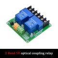 ONE TWO 1 2 channel relay module 30A with optocoupler isolation 5V 12V 24V supports high and low Triger trigger. 