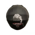 U.P.Co Jaguar Black Matt Motor Bike Helmet SLS Certified. 