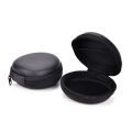 Durable Round Shape Small Portable Hard Zippered  Earphone Case Organizer Headset Box Encounter. 