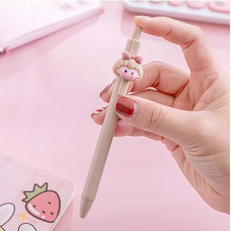 1/5/10Pcs%200.5Mm%20Cute%20Girl%20Press%20Neutral%20Pen%20Girl%20Press%20Water%20Pen%20Student%20Learning%20Supplies%20Exam%20Signature%20Pen%20Children's%20Stationery%20-%20Image%204