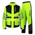 Reflective Motorcycle Raincoat 100% Waterproof Men's Raincoat Moto Motocross Cycling Clothes Motorcycle Jacket Split Rain. 