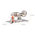 Stirling Engine Kit Electricity Generator Hot Air Car Cylinder Model Physical Generator   Model with Flywheel Design Science Experiment DIY Education Toy for Teacher Adults Kids   School Office Decor. 