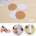 Self-Adhesive Cork Coasters,Cork Mats Cork Backing Sheets for Coasters and DIY Crafts Supplies (80, Round). 