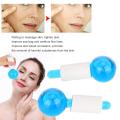 2pcs Large Beauty Ice Hockey Energy Beauty Crystal Ball Facial Cooling Ice Globes Water Wave For Face and Eye massage. 