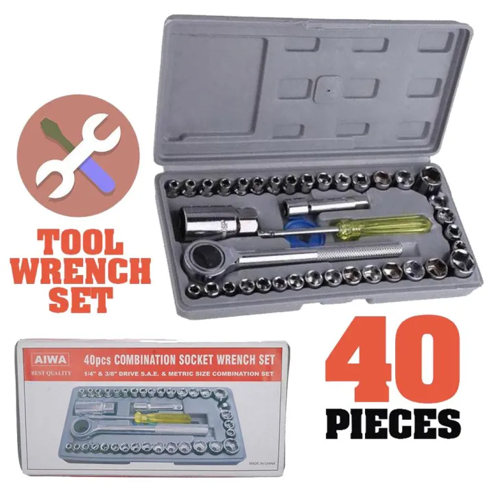 AIWA 40pcs Multifunctional Tools kit or Wrench set