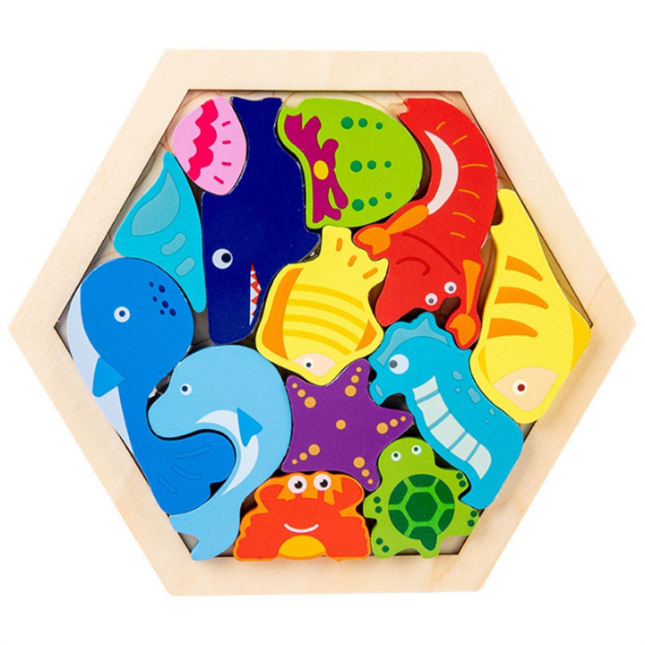 Baby Toy Wooden Jigsaw Puzzle Children'S Intelligence Puzzle ...
