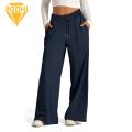 Women Straight Leg Sweatpants Comfortable Wide Leg Sweatpants with Pockets for Women Elastic Waist Lounge Pants for Sports Leisure Women Casual Pants with Drawstring Waistband. 