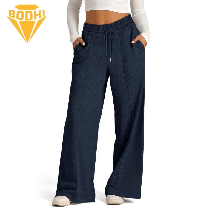 Women%20Straight%20Leg%20Sweatpants%20Comfortable%20Wide%20Leg%20Sweatpants%20with%20Pockets%20for%20Women%20Elastic%20Waist%20Lounge%20Pants%20for%20Sports%20Leisure%20Women%20Casual%20Pants%20with%20Drawstring%20Waistband%20-%20Image%202
