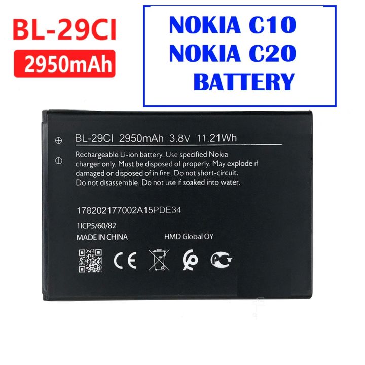 Nokia C10 C20 BATTERY NOKIA BL-29CI BL29CI BL 29CI BATTERY Mobile Phone Batteries Nokia BL-29CI BATTERY