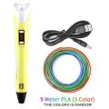 3D Printing Pen DIY Drawing Pen With LCD 3D Pen With 10 Colors 50 Meter PLA Filament Christmas Birthday Gift for. 