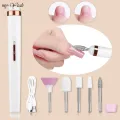 Monja Nail Art Drill Machine White and Lightpink 2W， Rosegold-5W，USB Electric Acrylic False Nails Tips Grinder Cuticle Softener Sanding Grit Polishing Sander Bits Set Manicure Pedicure Care Portable Tools Devices. 