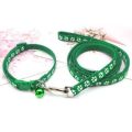 Pet Accessories Polyester Cat Harness and Leash Set Paw Pattern Colorful Pet Walking Vest Detachable with Bell Dog Harness Belt Small Dog. 
