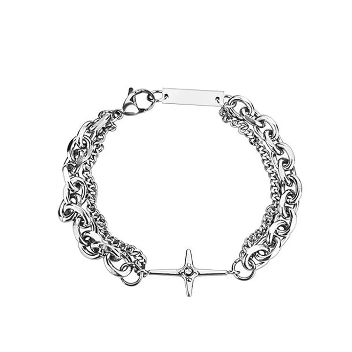 Men Hand Chain Hip Hop Style Vintage Style Men Bracelet