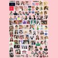 100pcs/set Kpop IVE Stickers Pack Ive Album Photocards Eleven Kpop Cute Girls Photo Sticker Fans Collection Gift Cartoon Labels. 