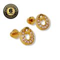 Gold Plated Guaranteed Women Earrings With Stone Beauty Fashion Jewellery. 