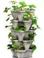 10 Pots - Plastic Tower pots (30cm x 15.5cm). 