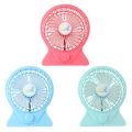 New Portable Rechargeable USB Mini Fan Handheld Travel Blower Air Cooler-blue. 