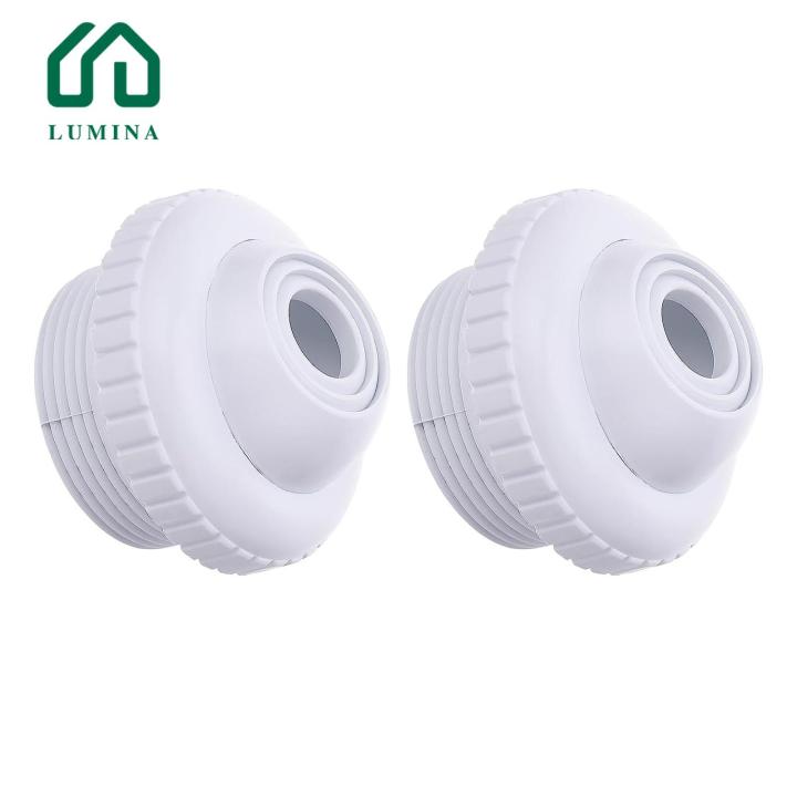 Lumina Pool Jets 2pcs Adjustable Pool Jet Nozzles 1-1/2 Inch Thread for ...