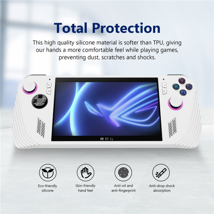 For%20Ally%20Handheld%20Game%20Console%20All-Inclusive%20Silicone%20Protective%20Case%20Handheld%20Anti-Drop%20Protective%20Case,White%20Easy%20Install%20-%20Image%2010