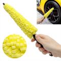 Car Cleaning Brush Automotive Sponge Tire Cleaning Brush Wheel Hub Brush Steel Bell Brush. 