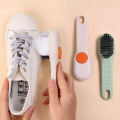 Shoe Brush Automatic Liquid Discharge Deep Cleaning Soft Bristles Brush Multifunctional Household Laundry Shoes Daily Use Tools 1Pcs. 