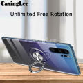 For Realme C55 Case Soft Clear Transparent Shockproof Car adsorb Holder Ring Back Cover Casing hp Realme C55 Phone cases cover. 