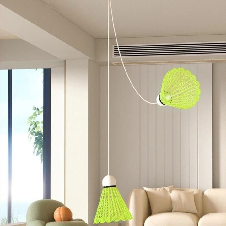 【HOT] Home Badminton Training Tool Portable Self Study Shuttlecock Rebounds Profession Stretch Badminton Trainer Badminton Practice