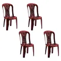 Piyestra Plastic Dining Chair PDC305 (4 Pcs). 