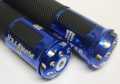 1 Pair MONSTER Motorcycle Handle Grip , High Quality Universal Handle Grip / Handle Bar BLUE COLOR. 