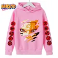 2023 New Naruto Hoodie for Kids Clothes Boys Hoodies Autumn Kids Clothes Kakashi Japanese Anime Boys Sasuke Costume. 