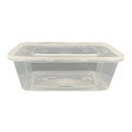 30 Pcs White PP5 Plastic Food Container | Disposable 750ML Lunch Box. 