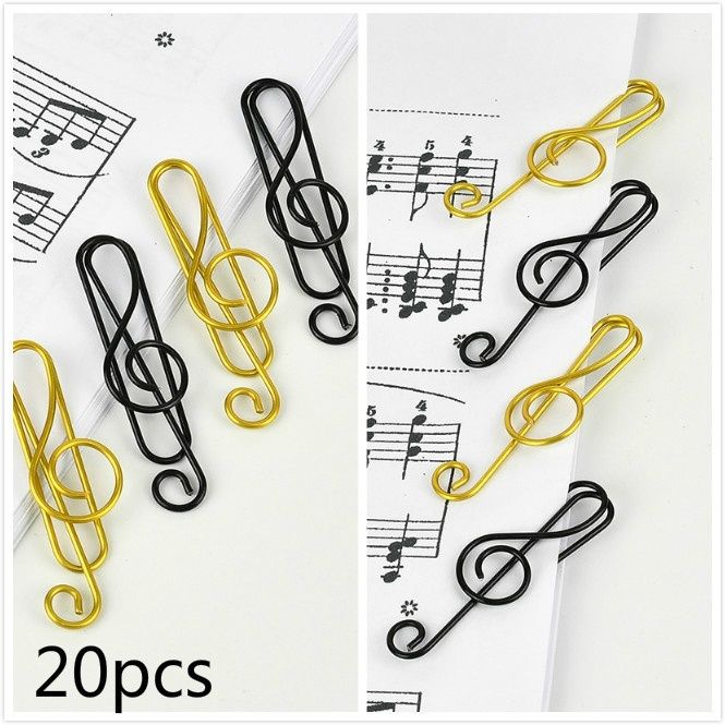20pcs%20Creative%20Metal%20Musical%20Symbols%20Paper%20Clips%20Book%20Accessories%20-%20Image%202