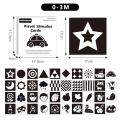 Baby Visual Stimulus Card Kids Sensory High Contrast Vision Development Flash Cards Enlightenment Early Learning Toy. 