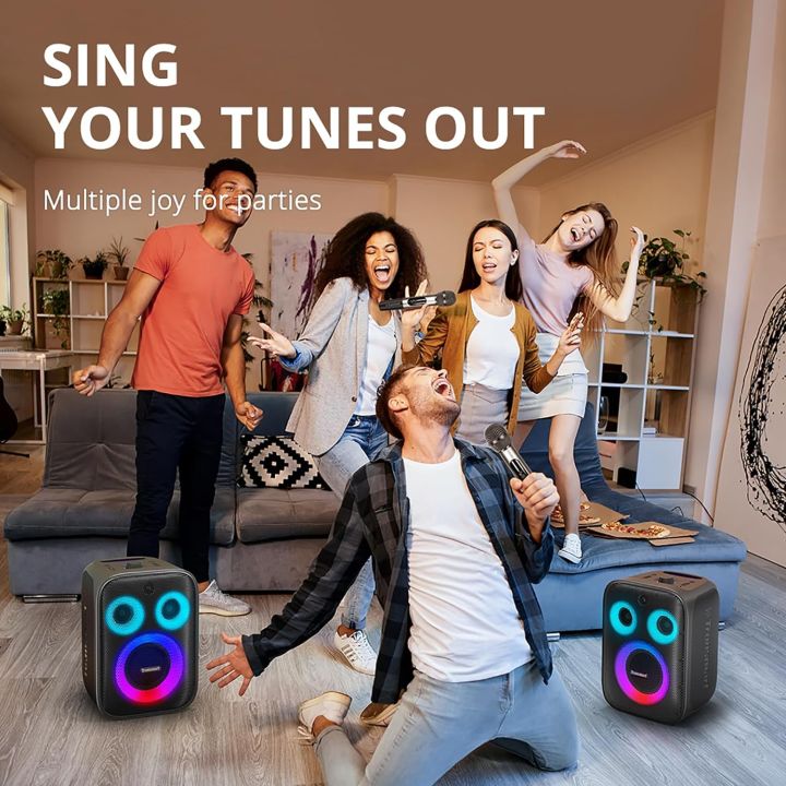 Tronsmart%20Halo%20200%20Karaoke%20Bluetooth%20Speaker%20with%202%20Mics,%20Loud%20Speaker%20with%20Powerful%20Sound%20and%20Deep%20Bass,%20Party%20Sync,%205%20Lighting%20Modes,%20Custom%20EQ%20&Lights,%2018H%20Playtime,%20Supports%20Mic%20&%20Guitar%20for%20Party%20-%20Image%209