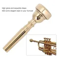 Trumpet Mouthpiece Metal Brass Professional Horn Instrument Accessory Gold 7C. 