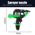【ZOSR】360 Degree Rotating Jet Sprinklers Garden Agriculture Irrigation Tool Plastic Sprayer 1/2'' Male Thread Rocker Nozzle. 