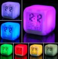 Glowing LED Color Change Digital Alarm Clock. 