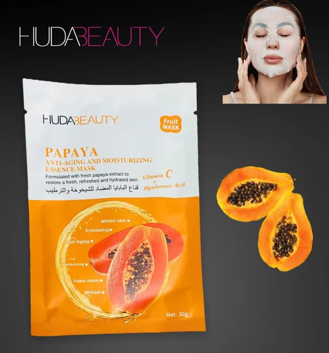 Huda%20Beauty%20Papaya%20Anti-Aging%20Moisturizing%20Essence%20Mask%2010pcs%20(SHEET%20MASK)%20-%20Image%202