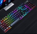 T-WOLF TF200 Gaming RGB Light Keyboard and Mouse Combo ,USB Ergonomic Mouse Spanish Keyboard for Gaming PC, Laptops with a Perfect Gaming Experience. 