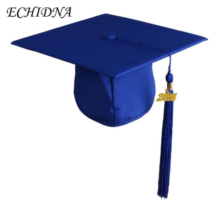 Graduation%20Hat%202024%20Graduation%20Bachelor%20Hat%20with%20Tassel%20Adult%20Unisex%20Solid%20Color%20Cap%20for%20Festive%20Party%20Decor%20Buy%20-%20Image%202