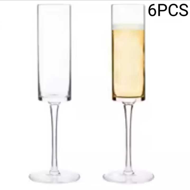 6pcs Champagne Glass Clear 173ml